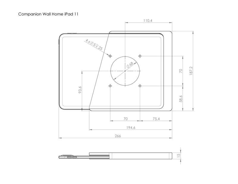 Suport tableta Companion Wall Home - imagine 4
